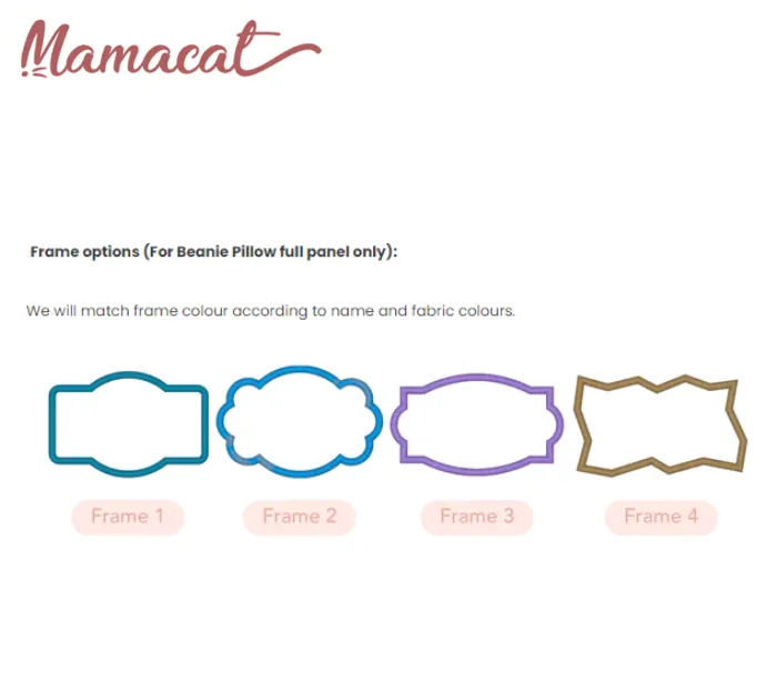 Mamacat Beanie Pillow Piglet Navy