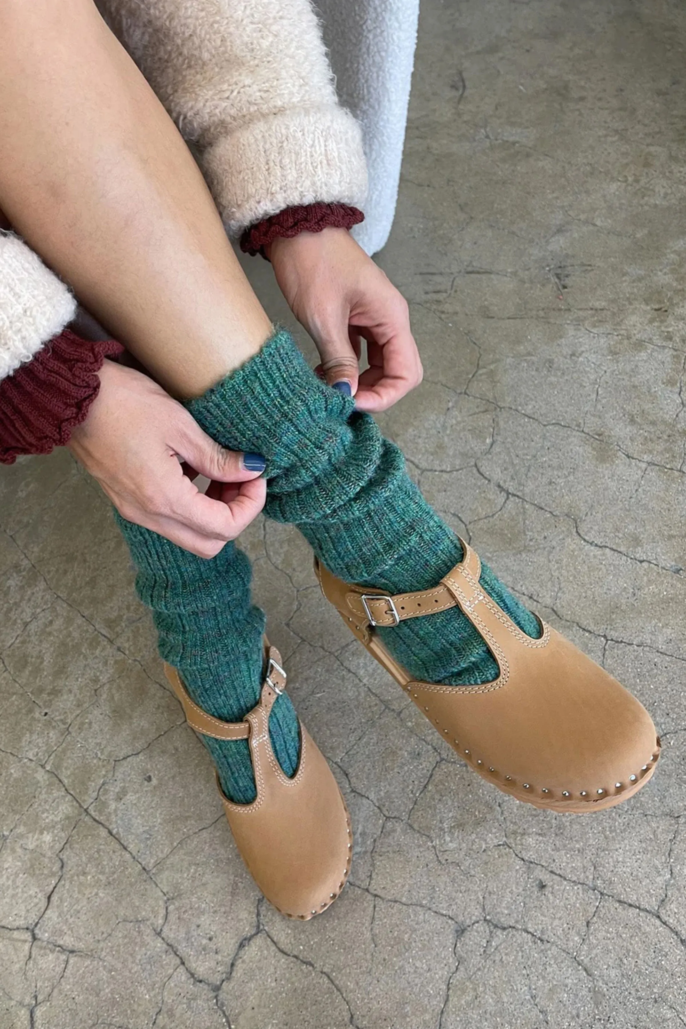 Margot Socks (Emerald)