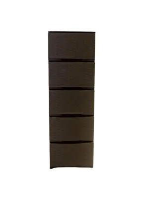 Megabox 5-Layered Boho Series Slim Drawer - Brown 44 x 37 x 48cm