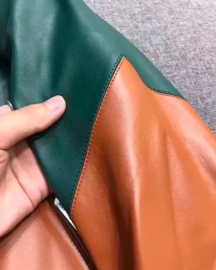 Men's Genuine Leather Baseball Jacket: High-Quality New Style