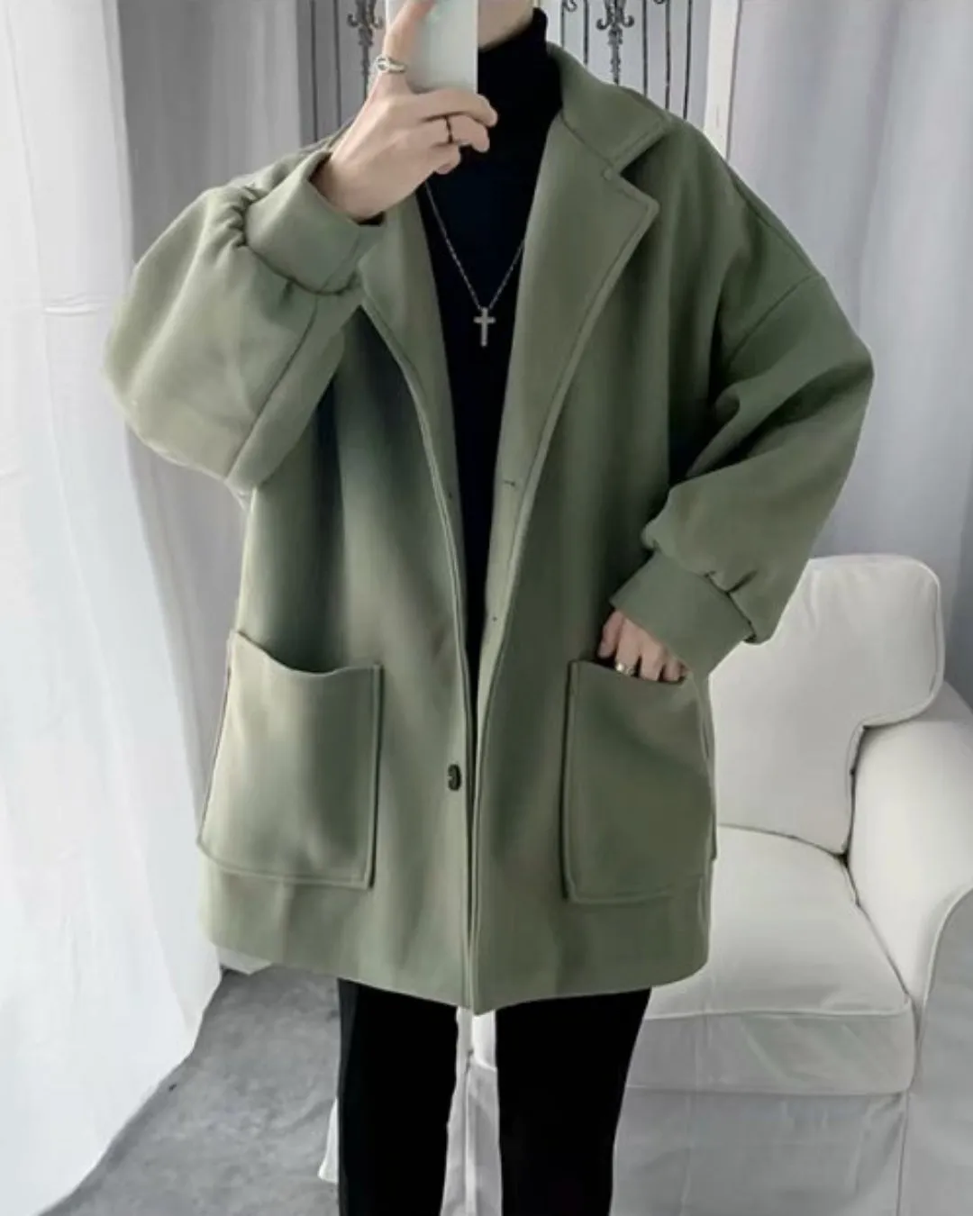 MEN'S MID LENGTH COAT KBQ0523