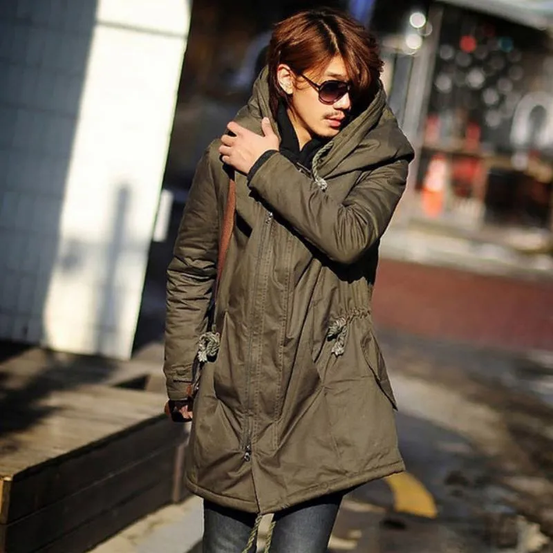 Men's Winter Cotton Warm Parka | Plus Size