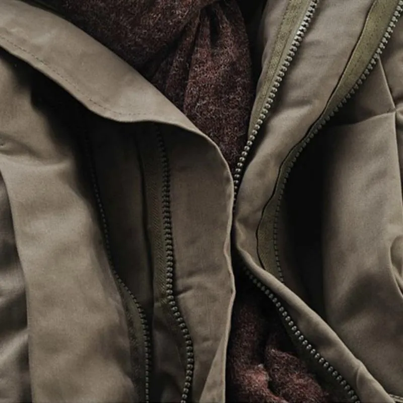 Men's Winter Cotton Warm Parka | Plus Size