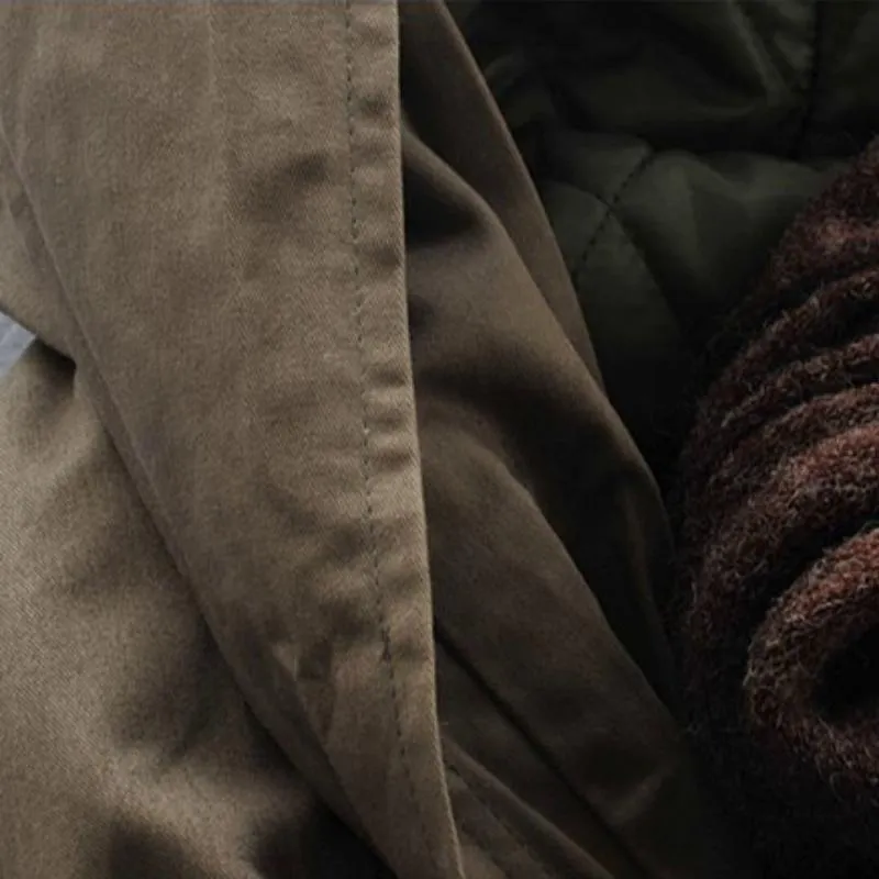 Men's Winter Cotton Warm Parka | Plus Size