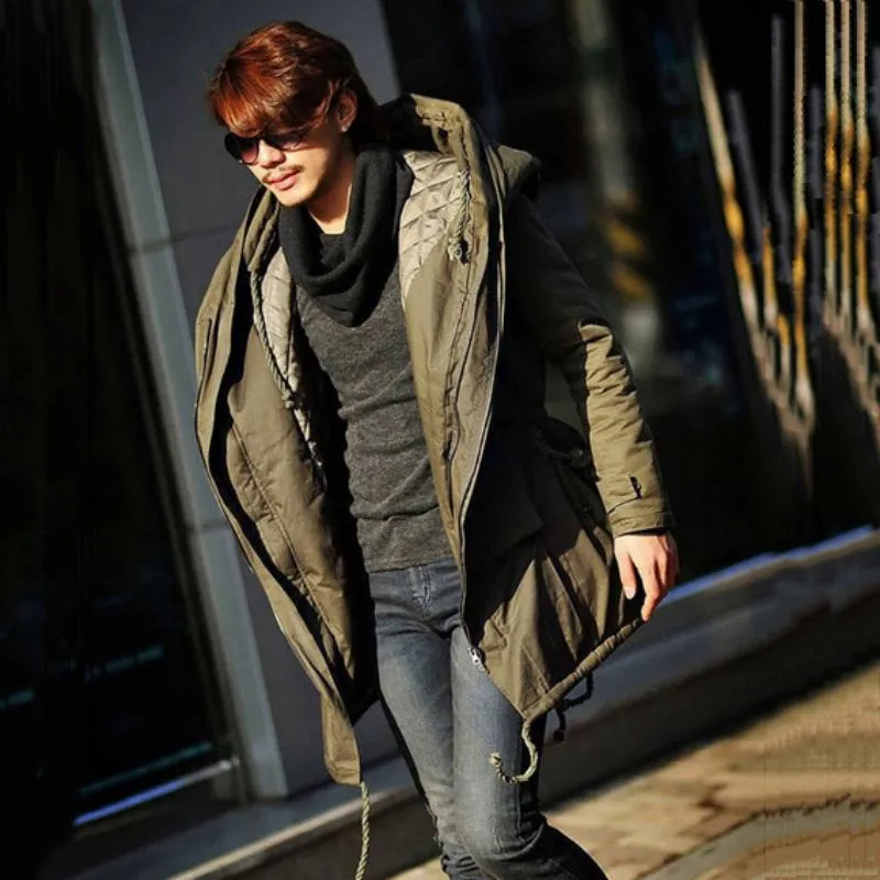 Men's Winter Cotton Warm Parka | Plus Size