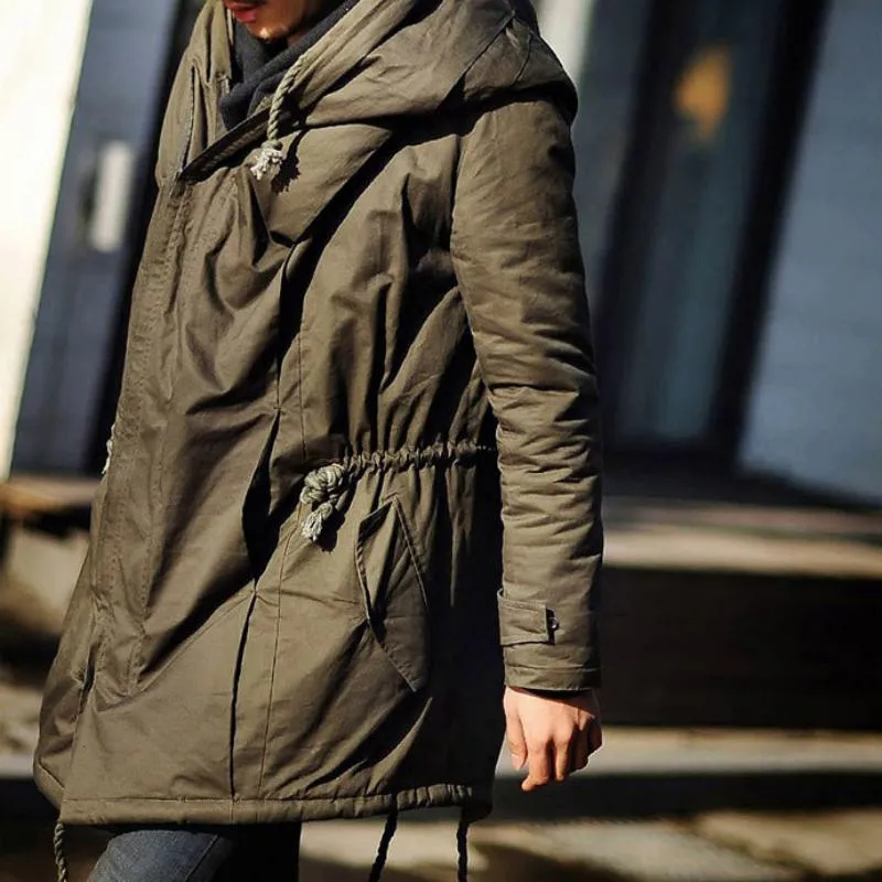 Men's Winter Cotton Warm Parka | Plus Size