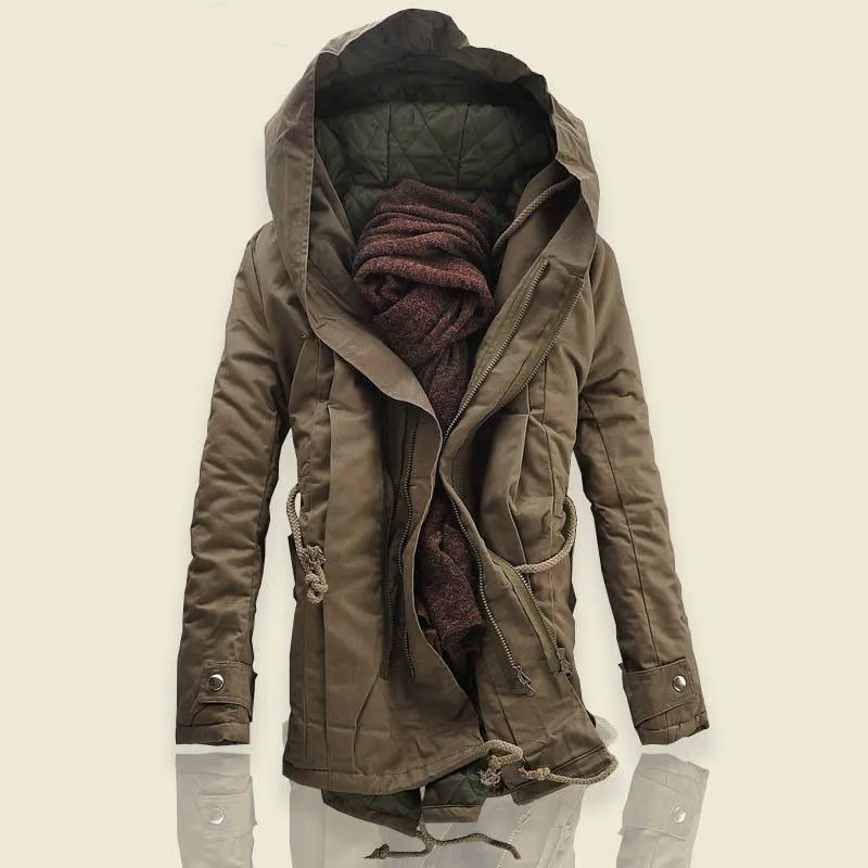 Men's Winter Cotton Warm Parka | Plus Size
