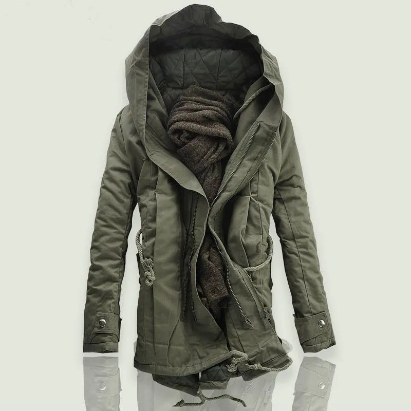 Men's Winter Cotton Warm Parka | Plus Size
