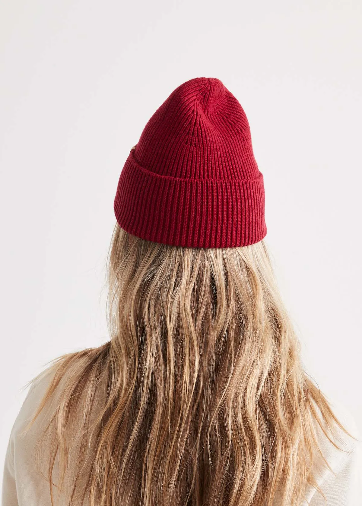 Merino Wool Beanie - Merlot