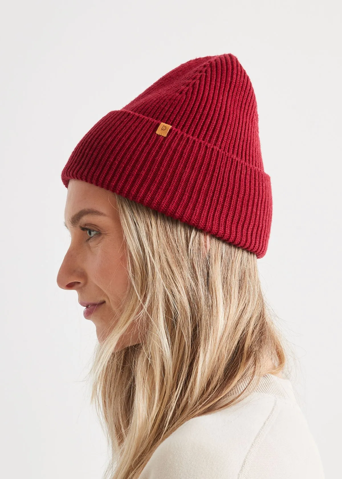 Merino Wool Beanie - Merlot
