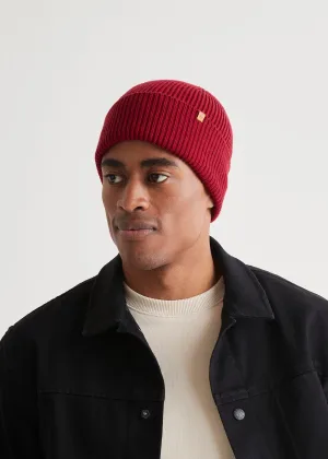 Merino Wool Beanie - Merlot