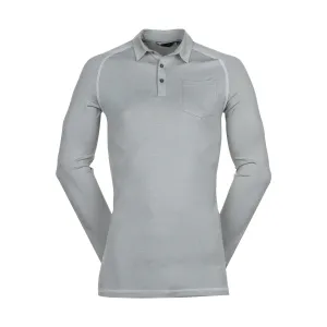 Mizuno Golf Melange Long Sleeve Polo Shirt