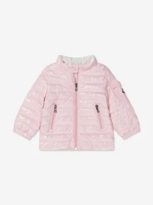 Moncler Enfant Baby Girls Down Padded Paulas Jacket in Pink