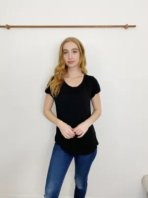 Mono B the Basic Workout Tee in Black Medium