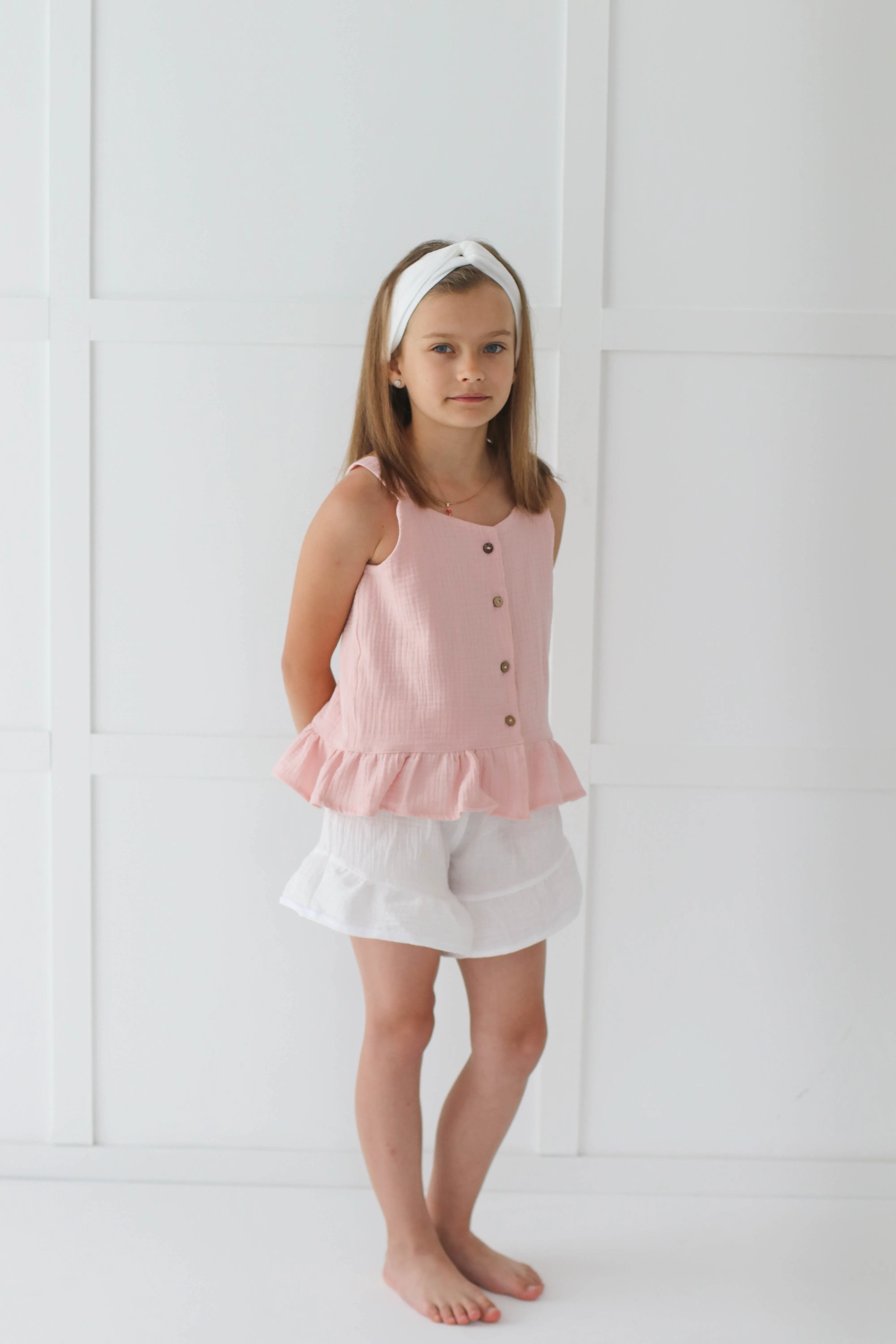 Muslin summer top WITH BUTTONS