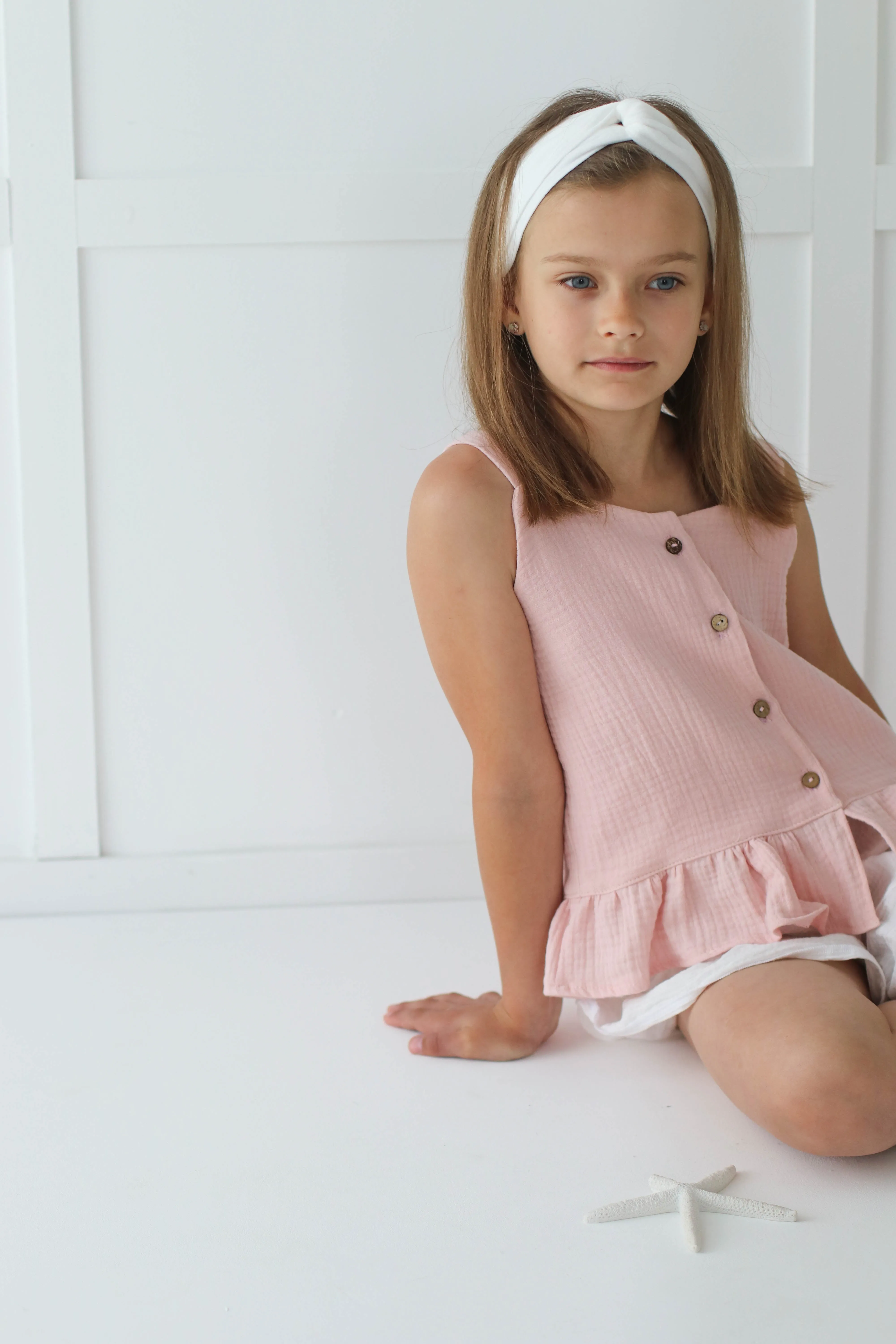 Muslin summer top WITH BUTTONS