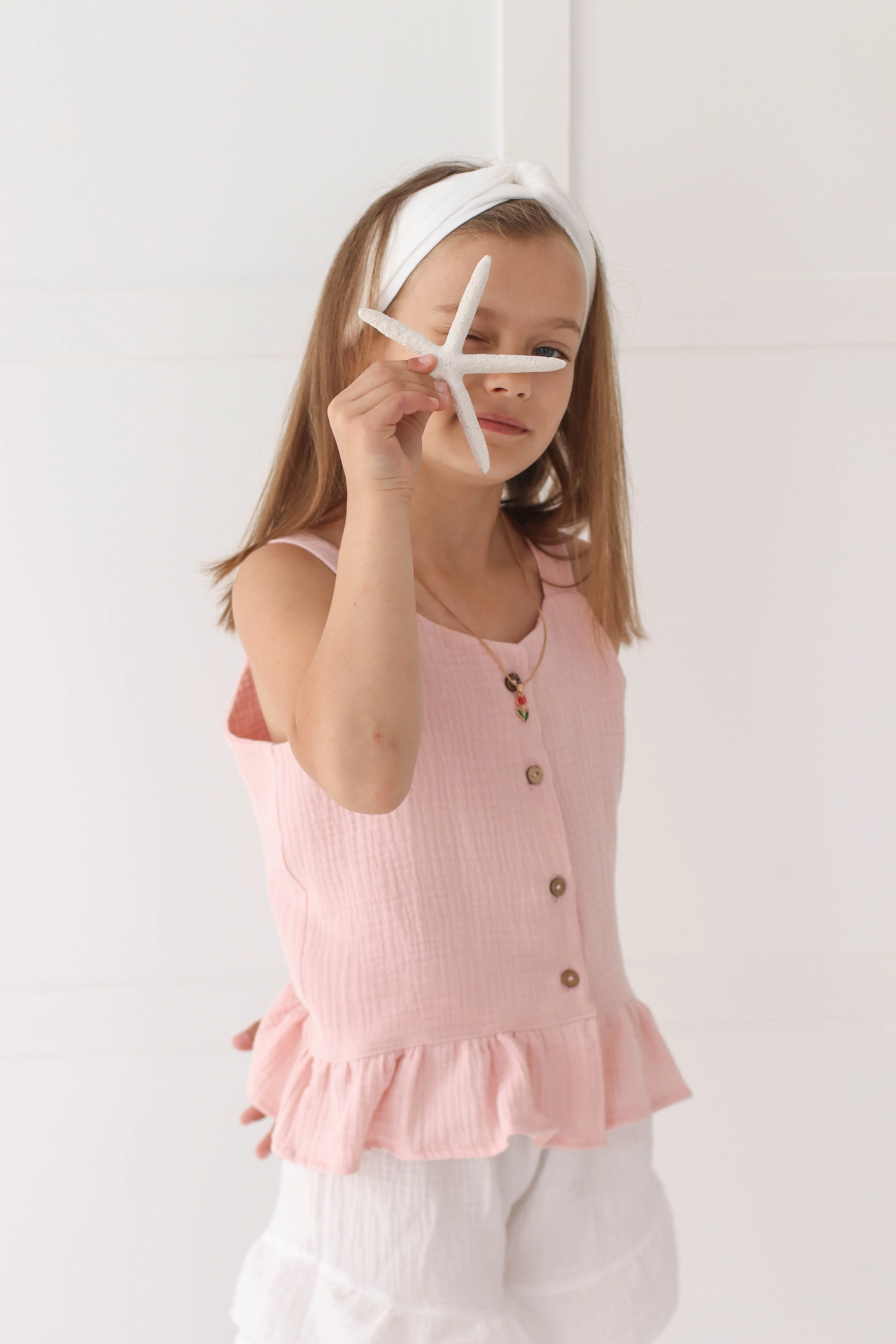 Muslin summer top WITH BUTTONS