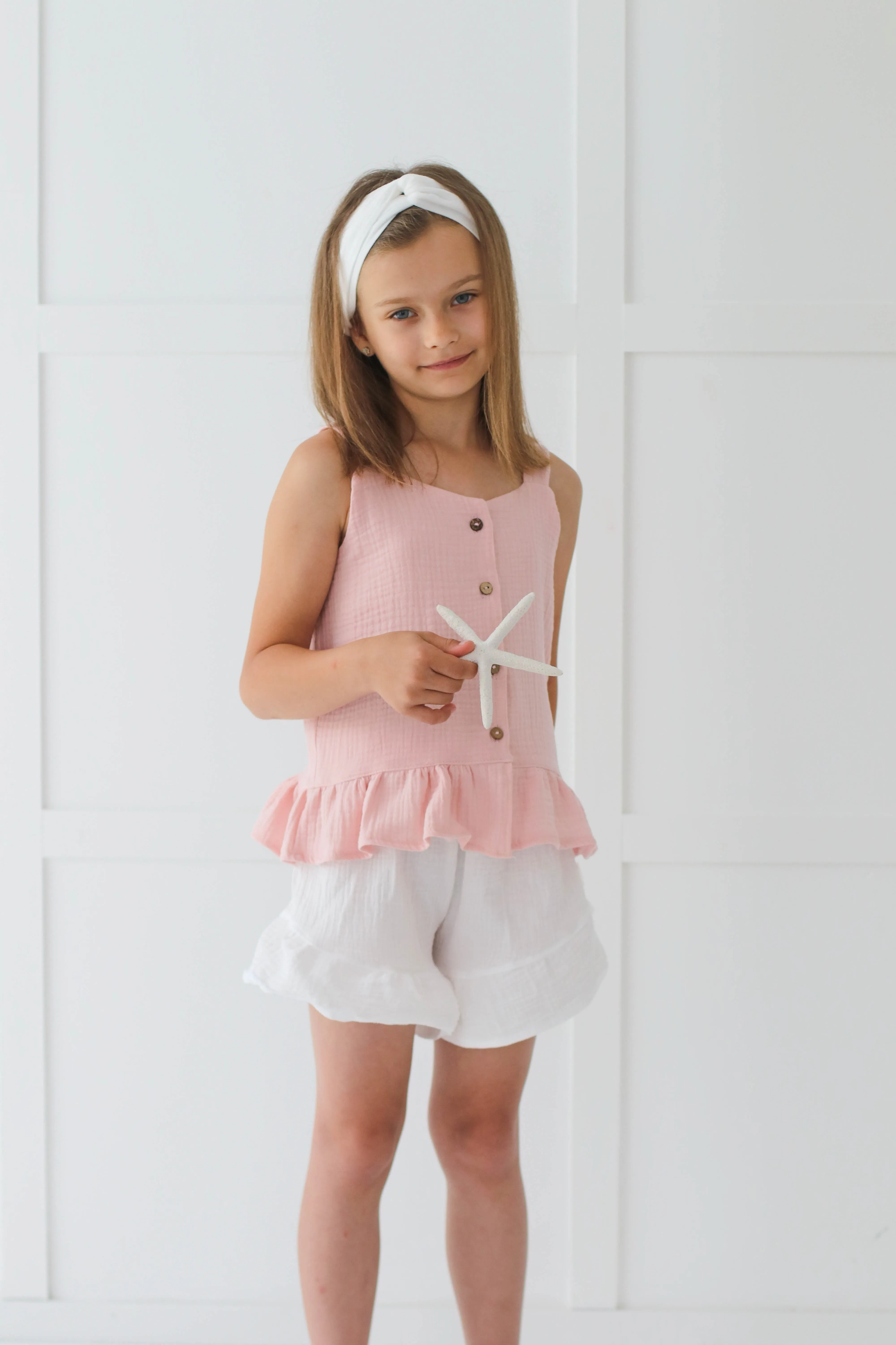 Muslin summer top WITH BUTTONS