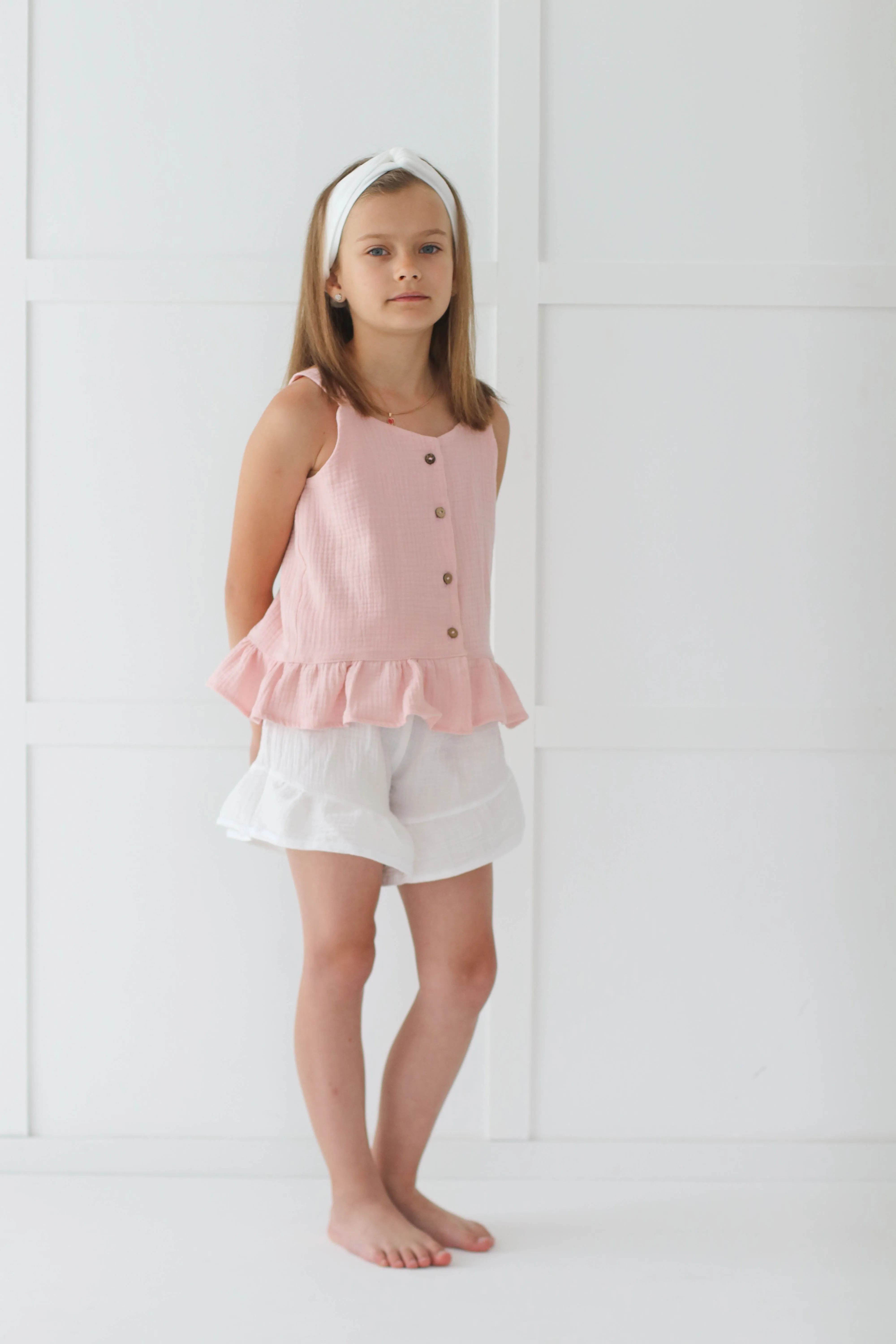 Muslin summer top WITH BUTTONS