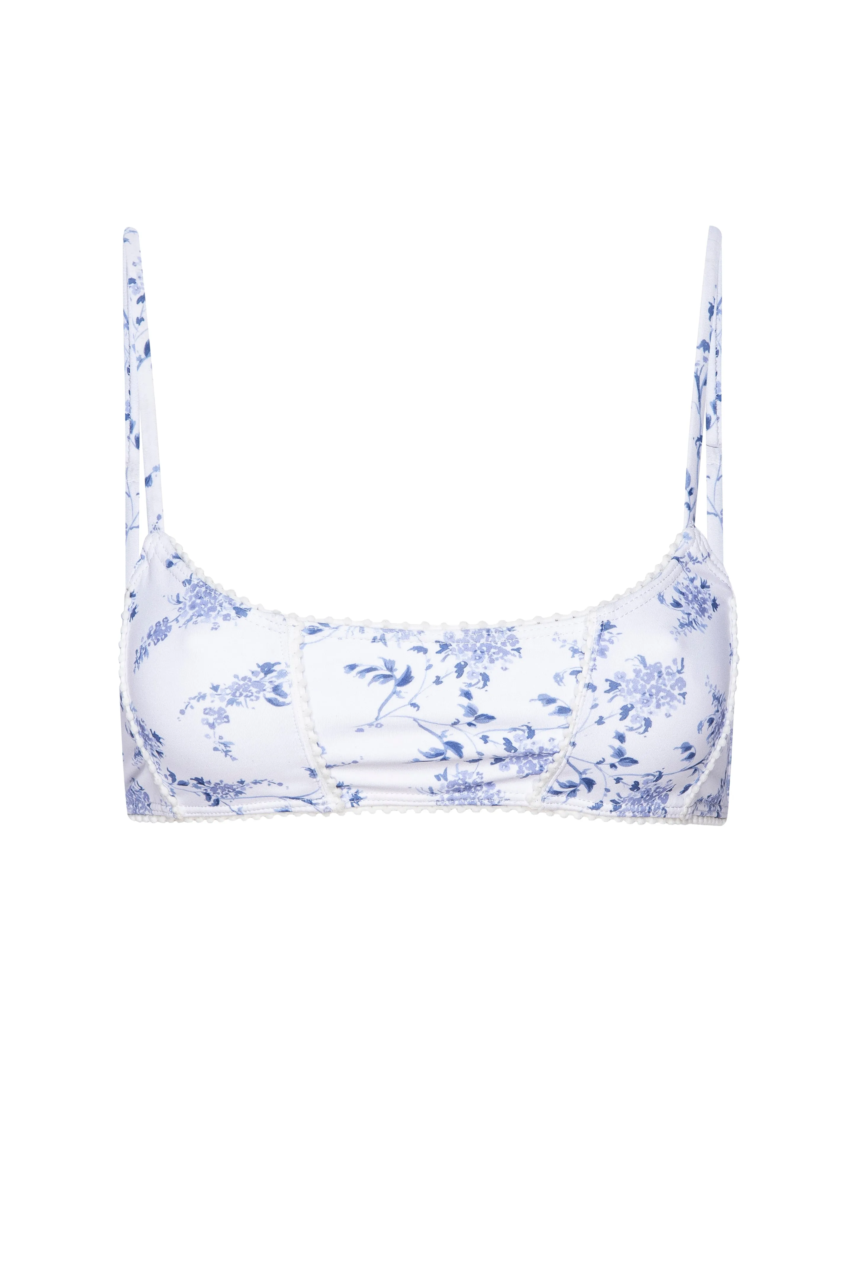 NANTUCKET BIKINI TOP - BLUE FLORAL
