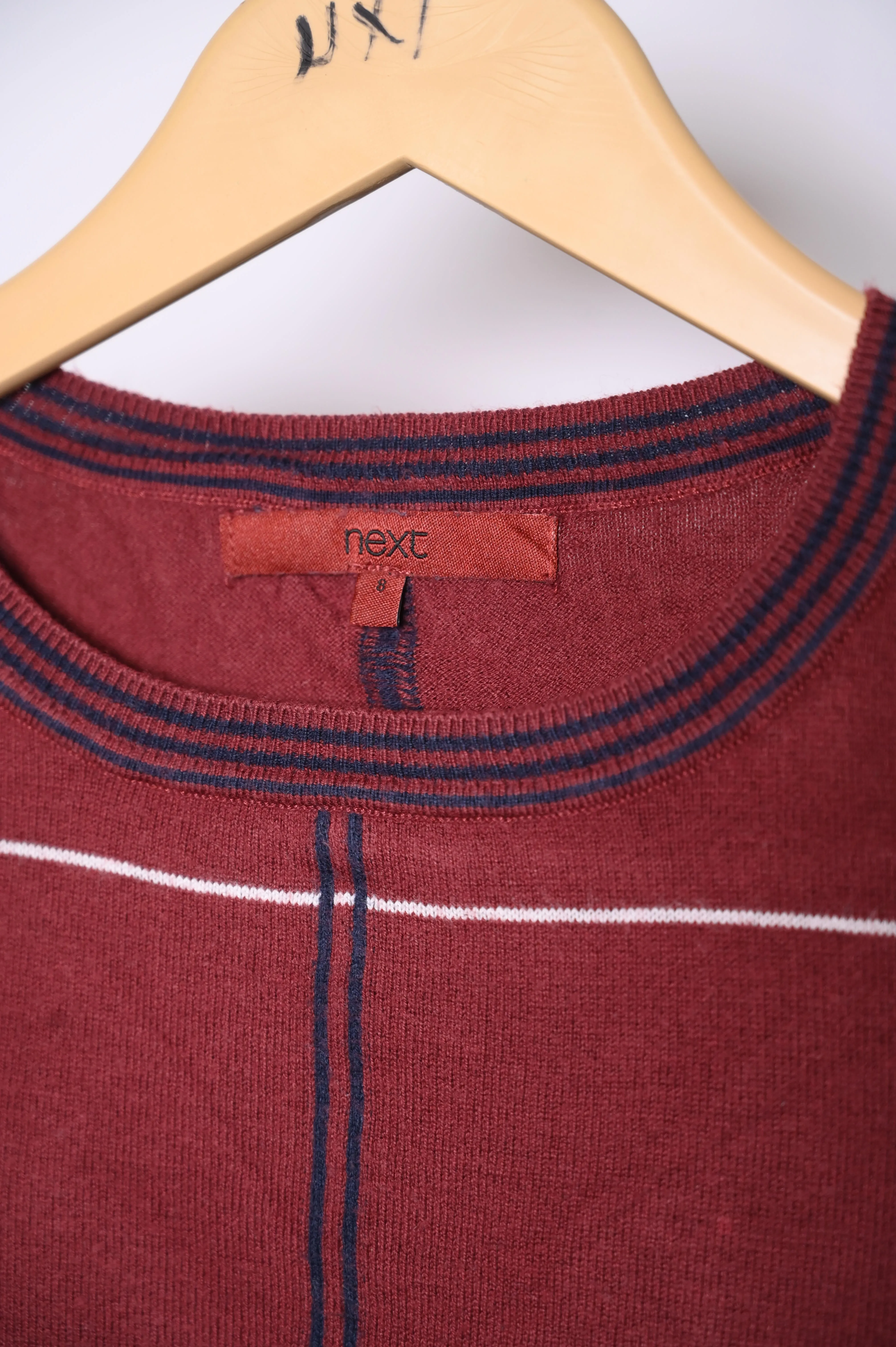 Next Red Winter Blouse with Checks (Small)