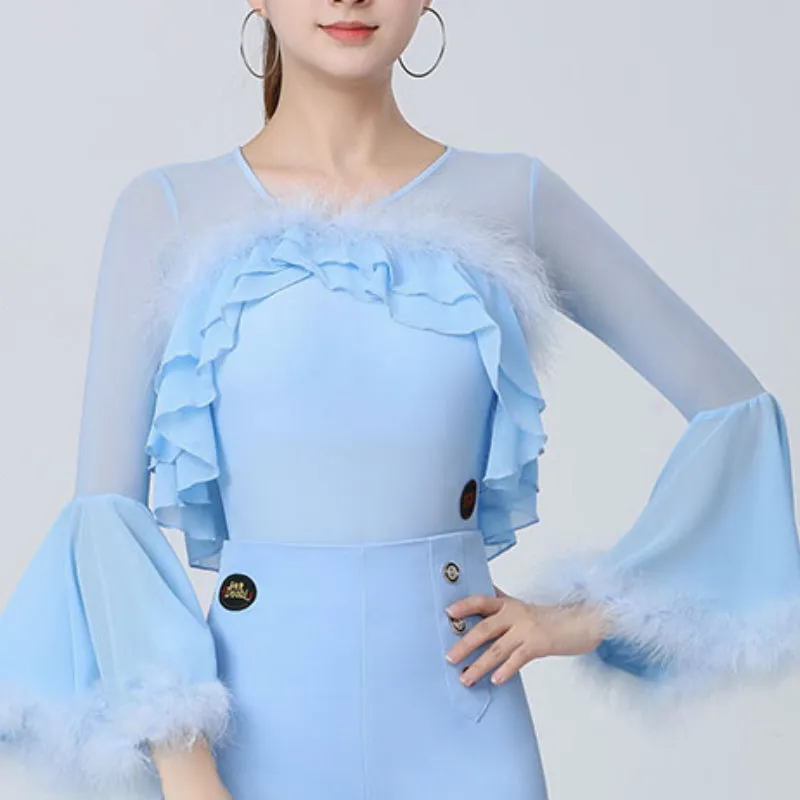 Ostrich Feather Ballroom/Latin Top