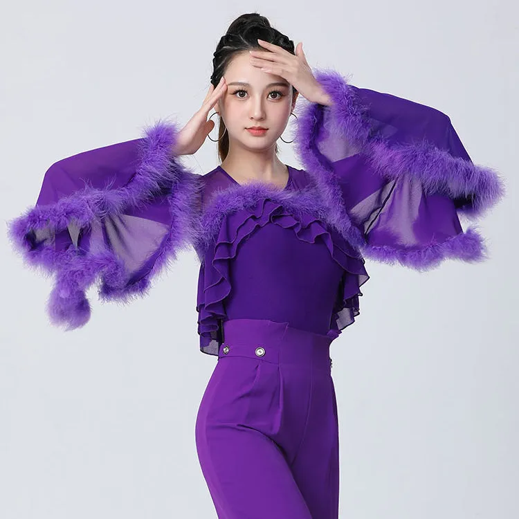 Ostrich Feather Ballroom/Latin Top
