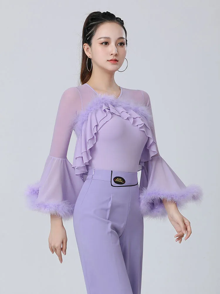 Ostrich Feather Ballroom/Latin Top