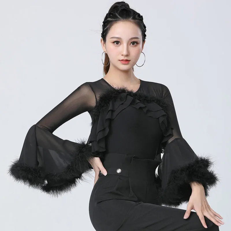 Ostrich Feather Ballroom/Latin Top
