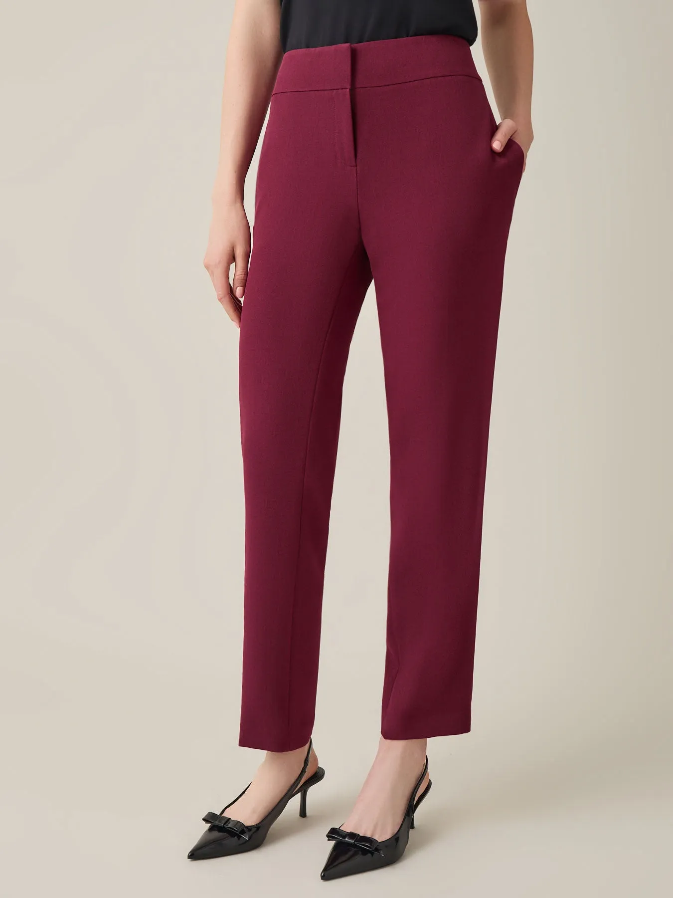 Petite Harlow Pant, Iconic Stretch Crepe