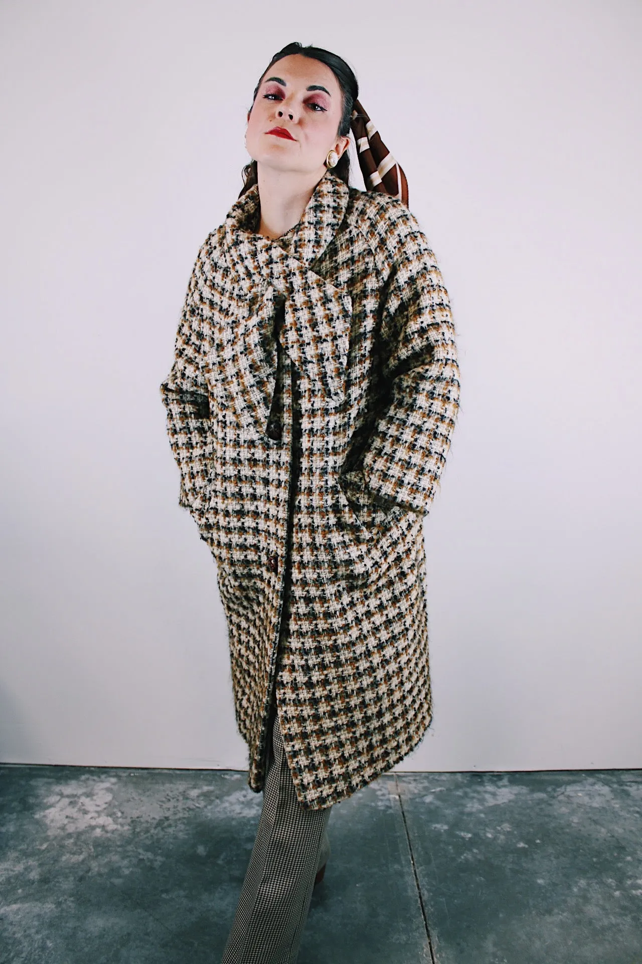 Plaid Wool Coat