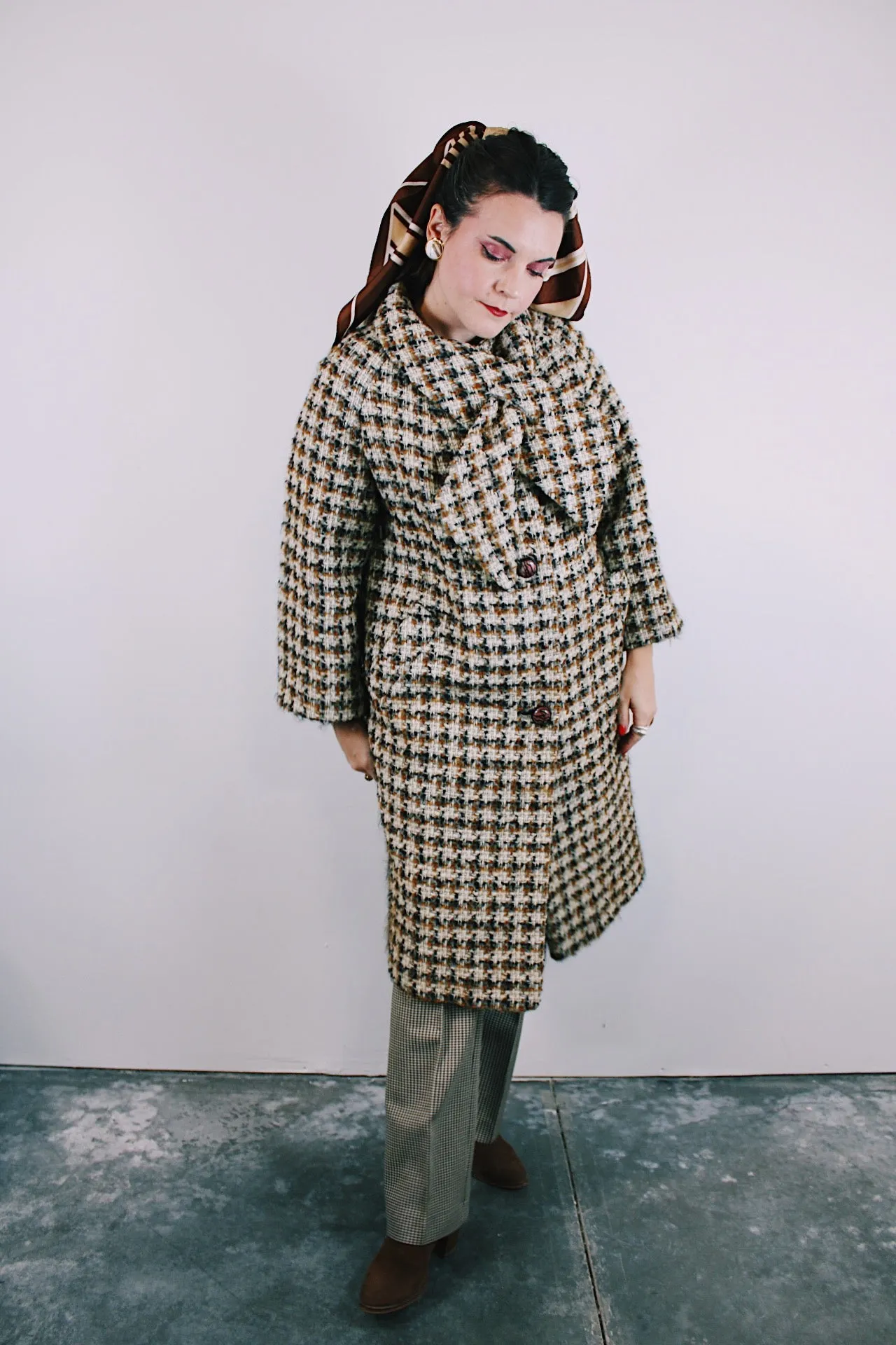 Plaid Wool Coat