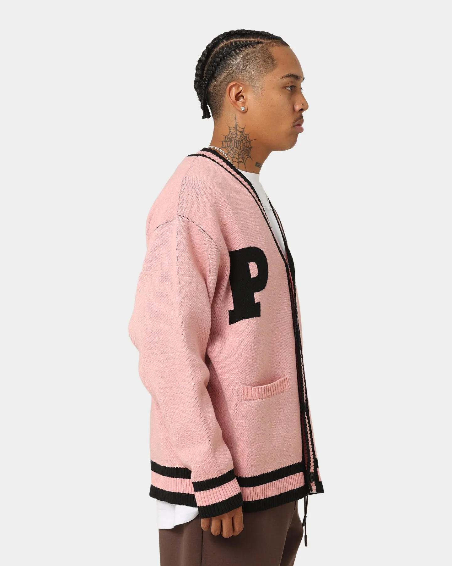 Playboy By CK Collegiate Cardigan Pink/Black