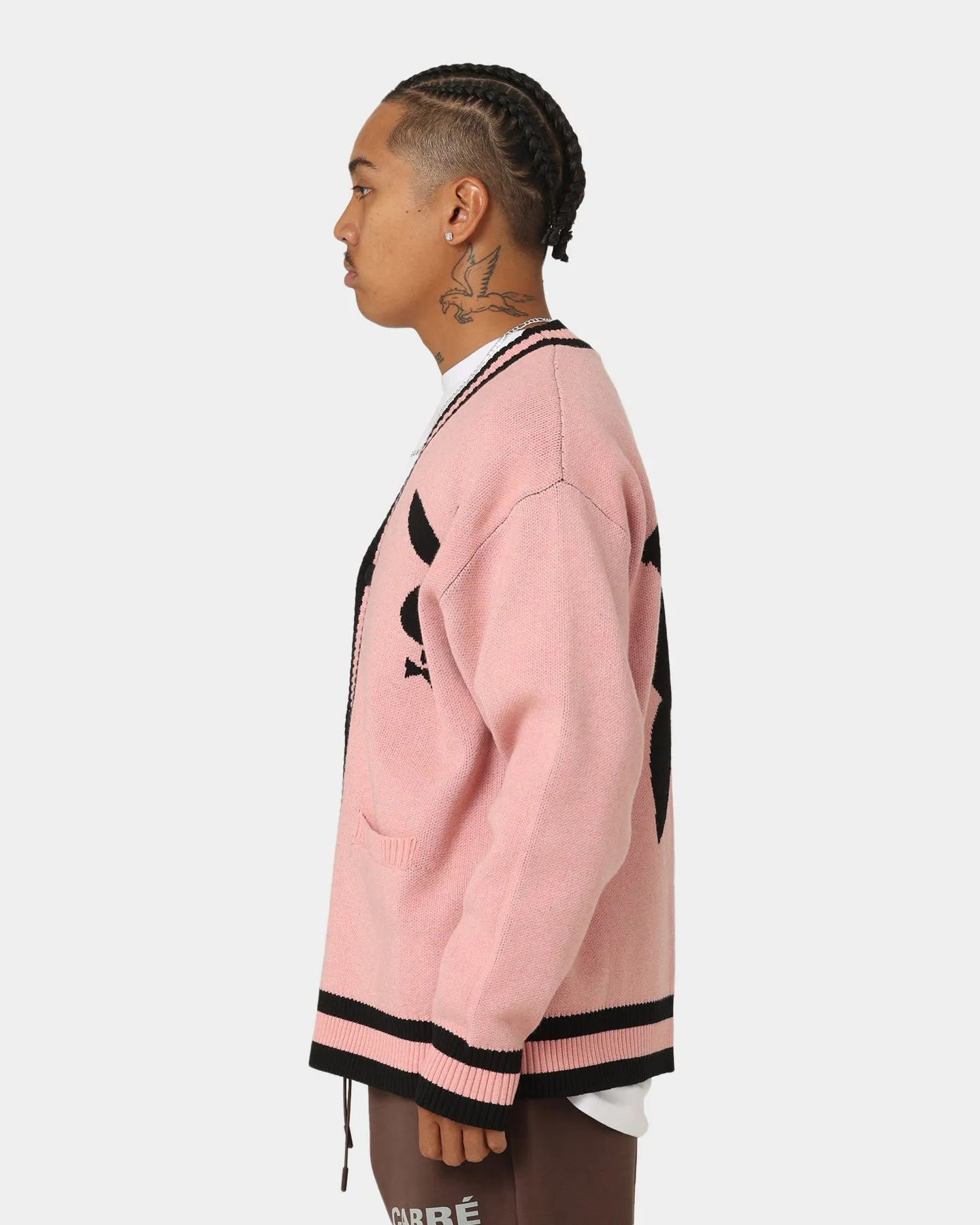 Playboy By CK Collegiate Cardigan Pink/Black