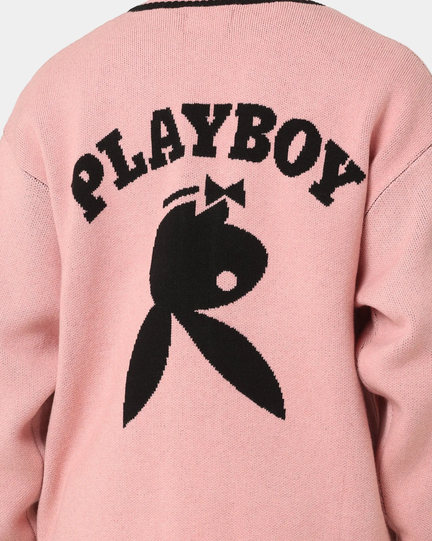 Playboy By CK Collegiate Cardigan Pink/Black
