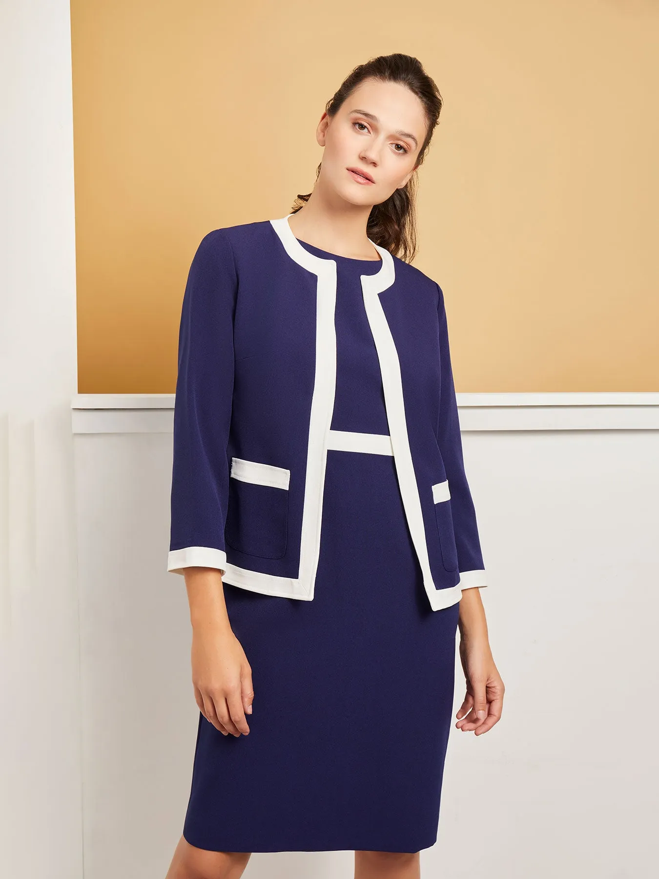 Plus Grace Dress, Iconic Stretch Crepe