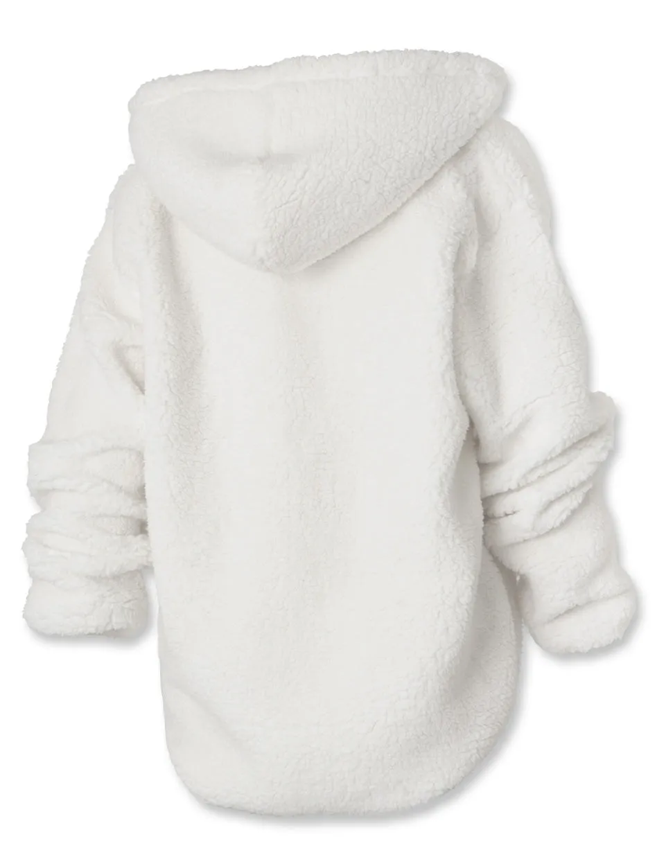 Pressbox Texas Tech "Andies" Long Sleeve Sherpa 1/4 Zipper Hood Pullover