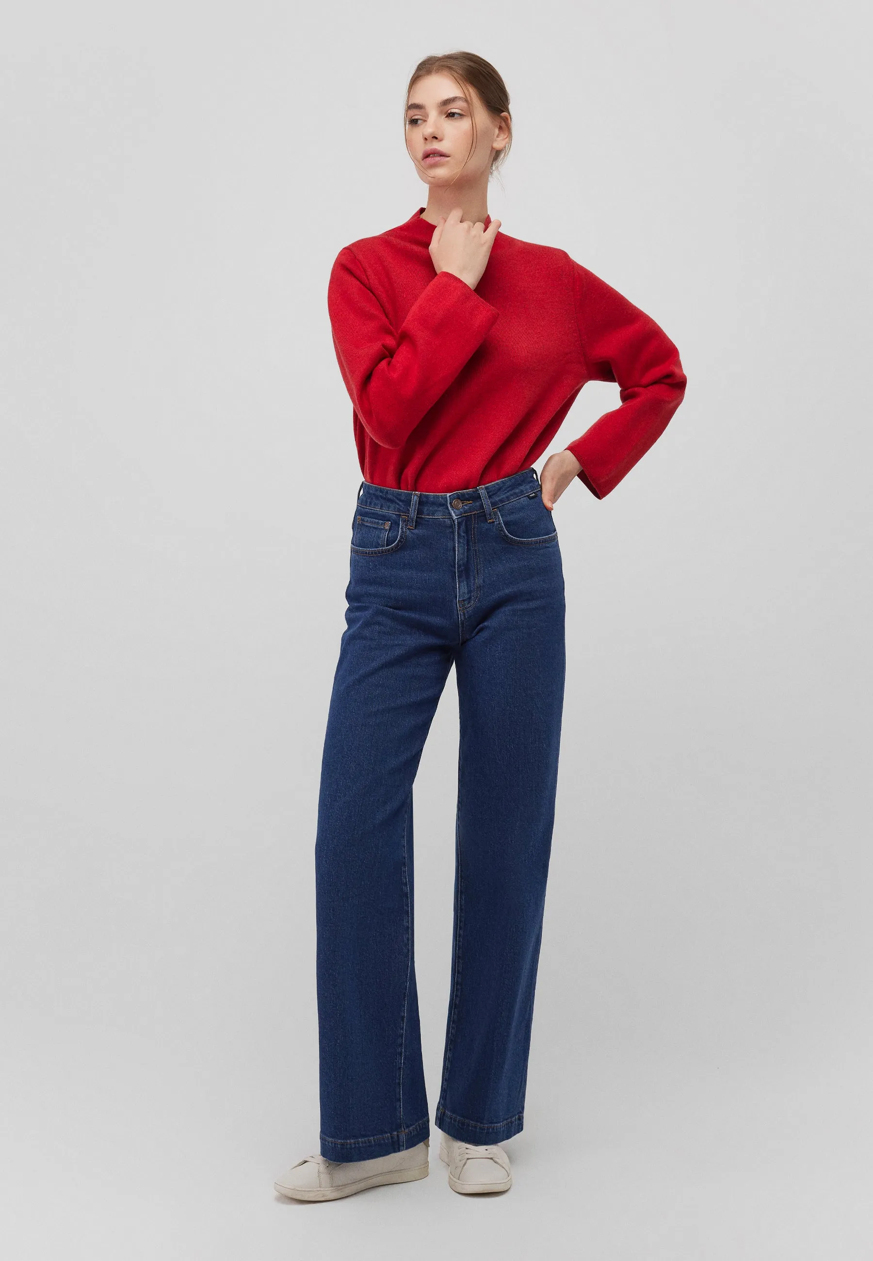 PULLOVER | Pullover mit Stehkragen