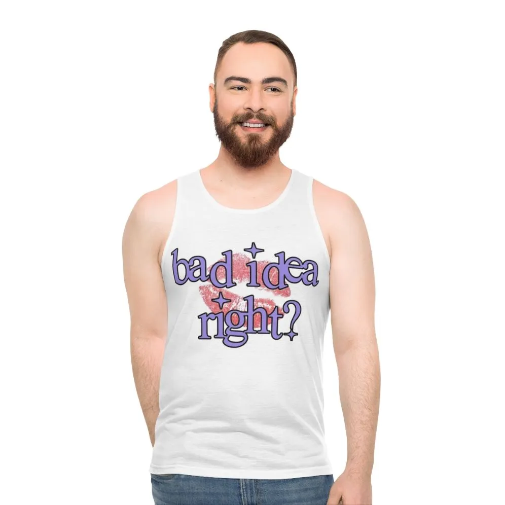 "Bad Idea Right" Unisex Tank Top - Olivia Rodrigo Sour Merch