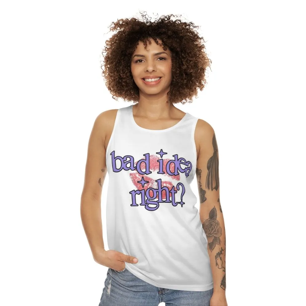 "Bad Idea Right" Unisex Tank Top - Olivia Rodrigo Sour Merch