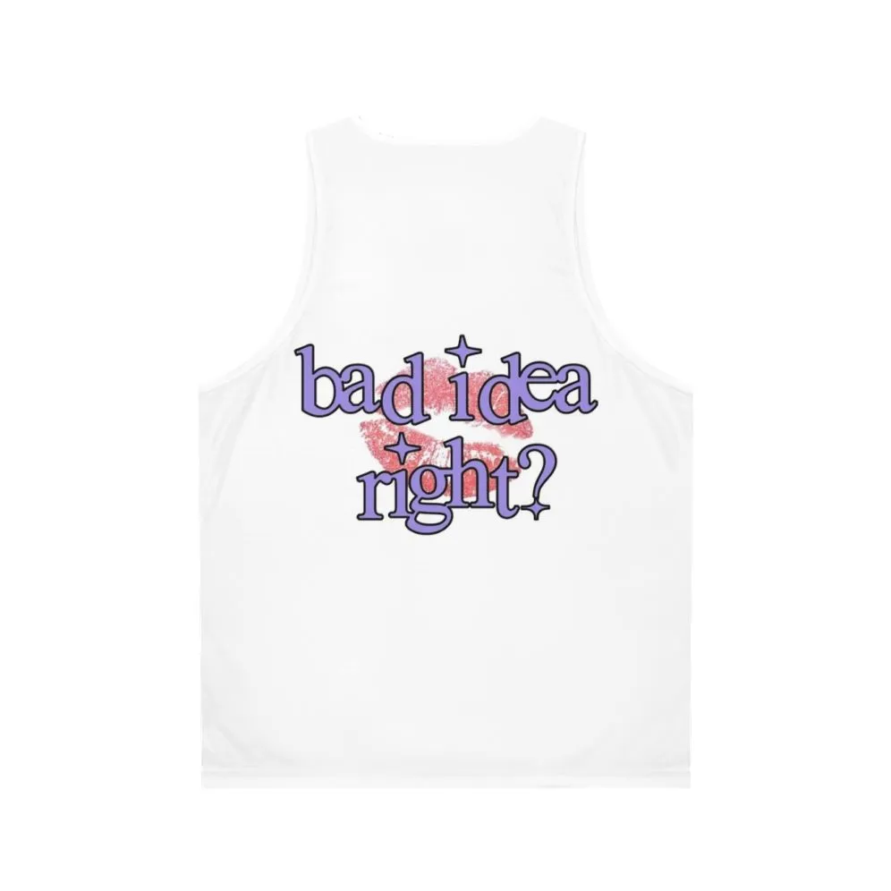 "Bad Idea Right" Unisex Tank Top - Olivia Rodrigo Sour Merch