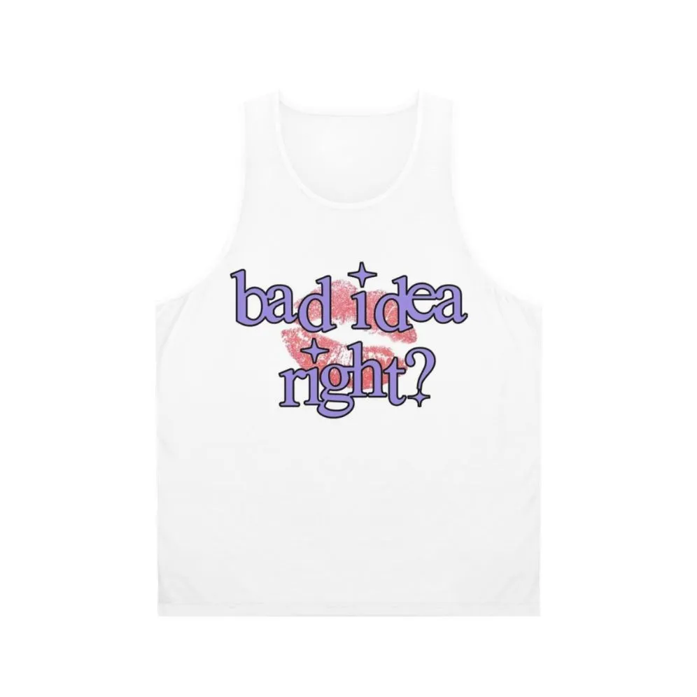 "Bad Idea Right" Unisex Tank Top - Olivia Rodrigo Sour Merch