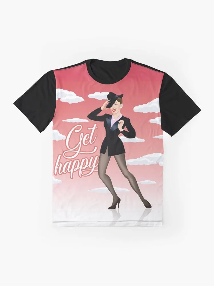 "Get Happy" Graphic T-Shirt