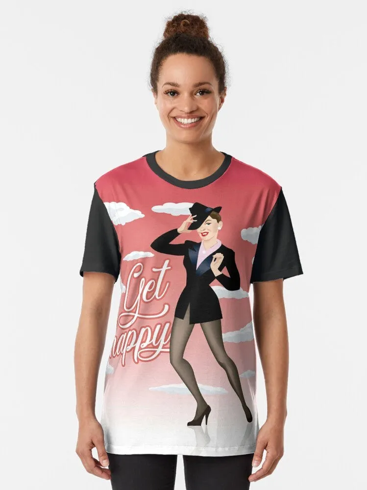 "Get Happy" Graphic T-Shirt