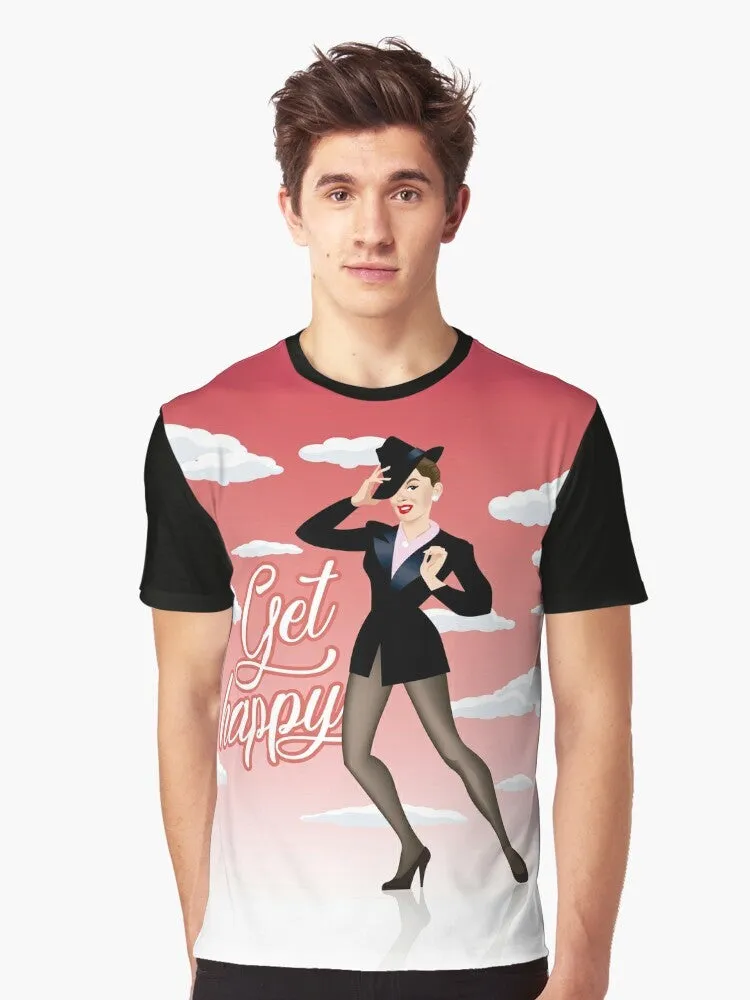 "Get Happy" Graphic T-Shirt