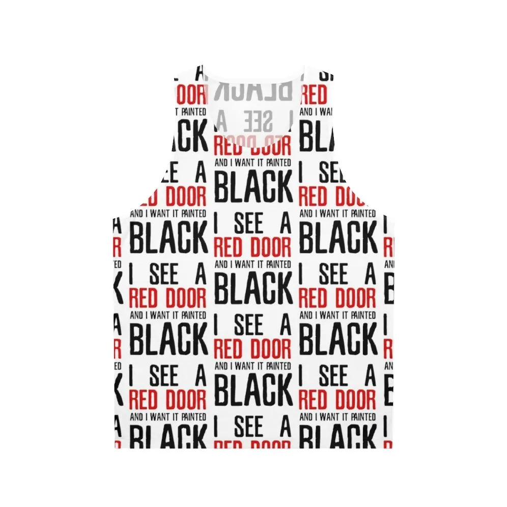"Paint It Black" Rolling Stones Lyrics Unisex Tank Top