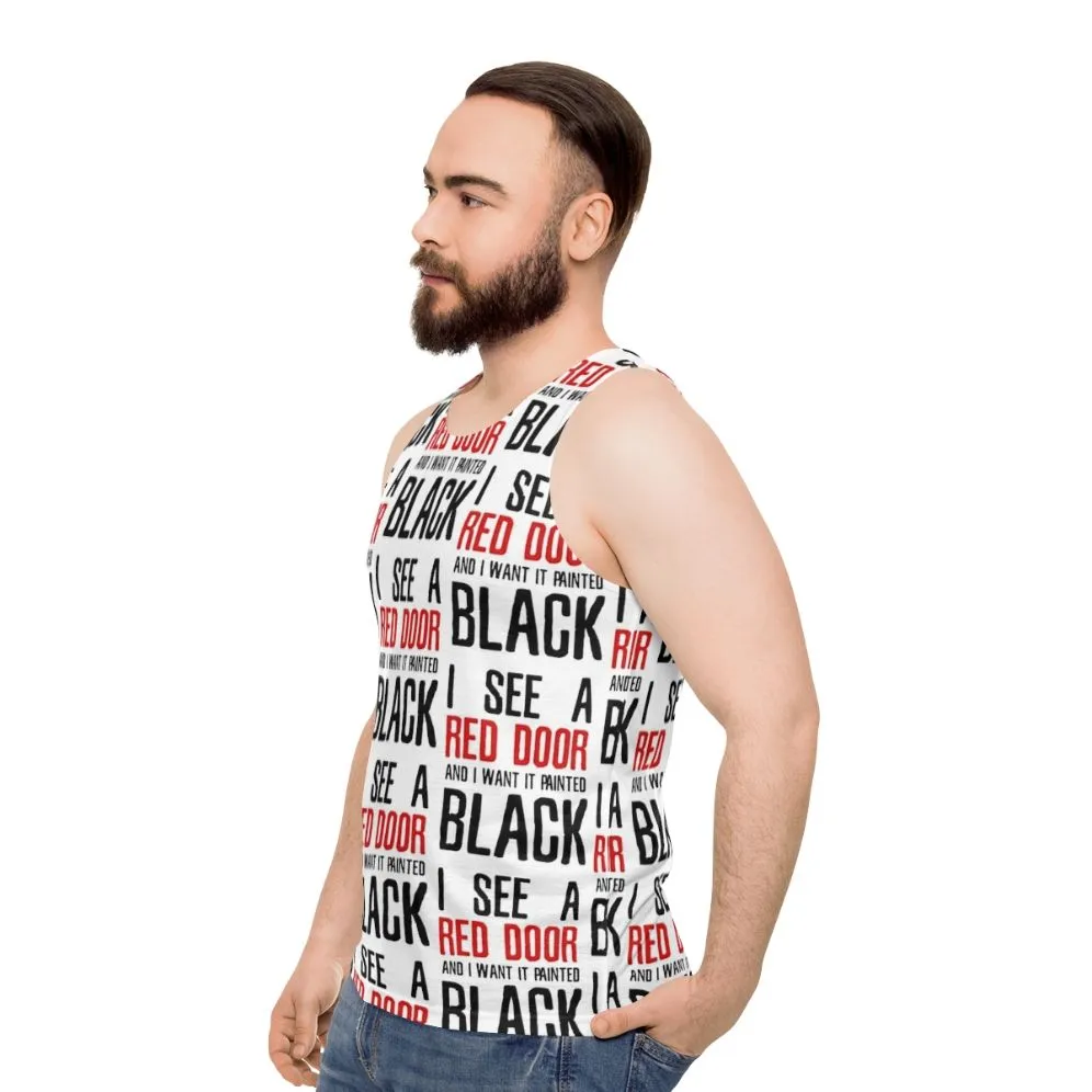 "Paint It Black" Rolling Stones Lyrics Unisex Tank Top