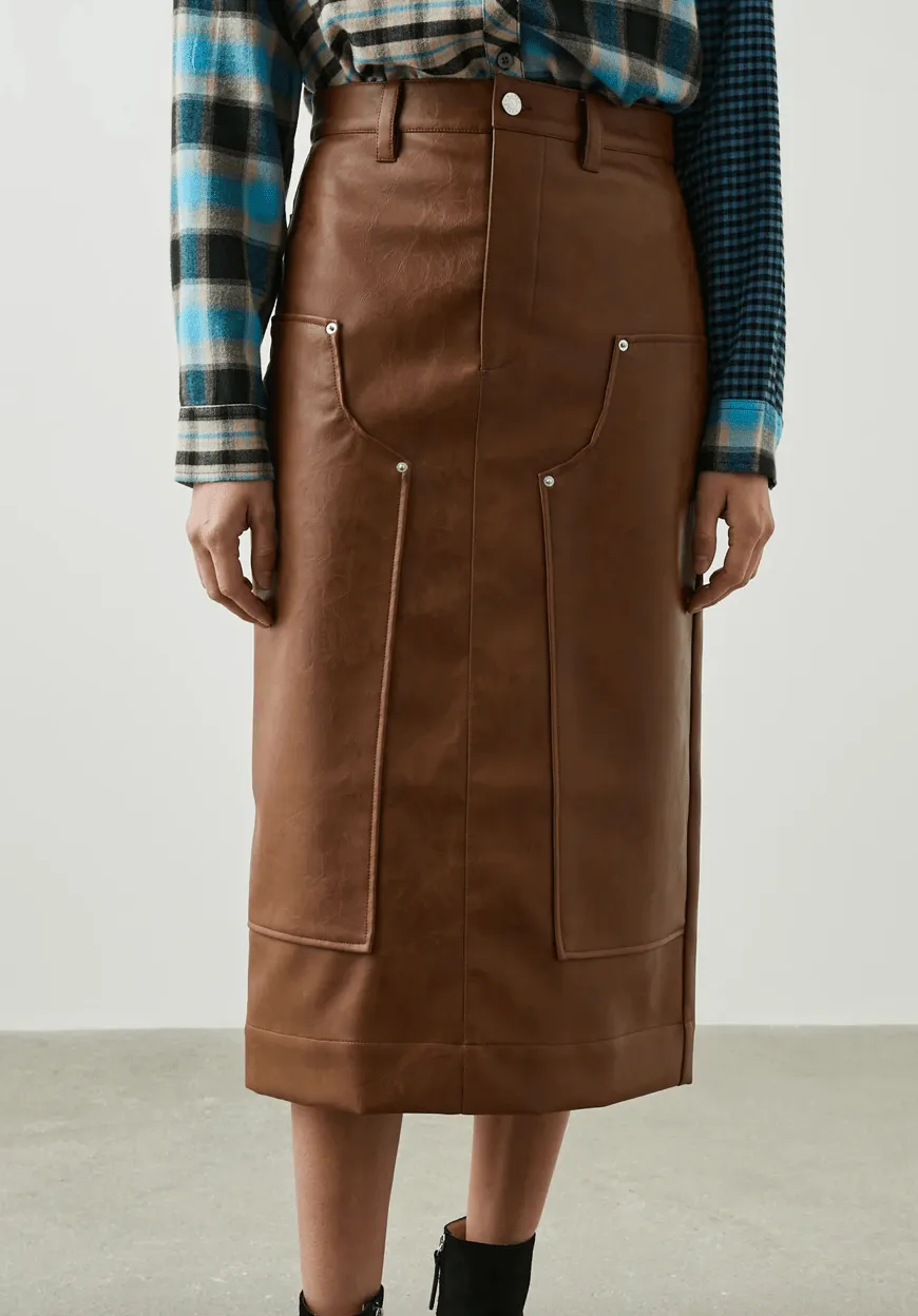 Rails Amos Skirt in Russet
