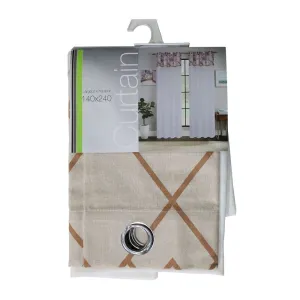 Ready Made Cotton Paneled Curtain White 140 x 240cm