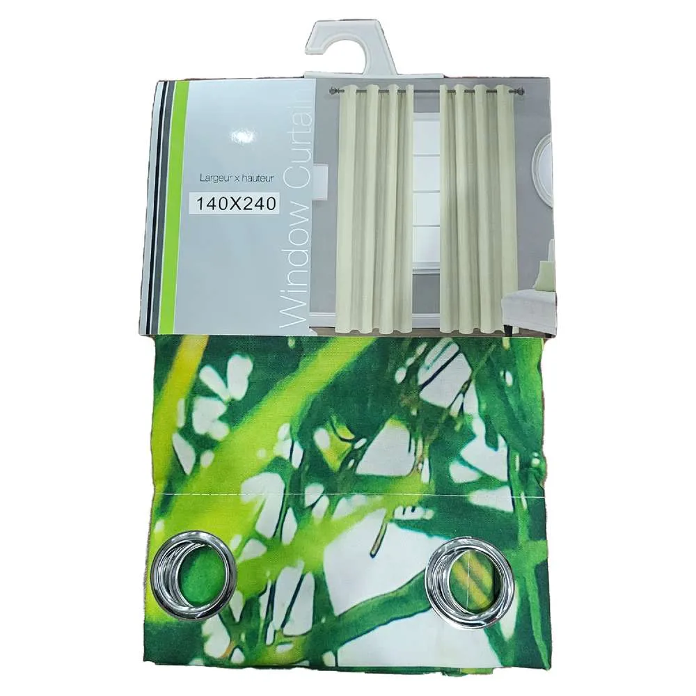 Ready Made Printed Curtain (Floral) 140 x 240cm